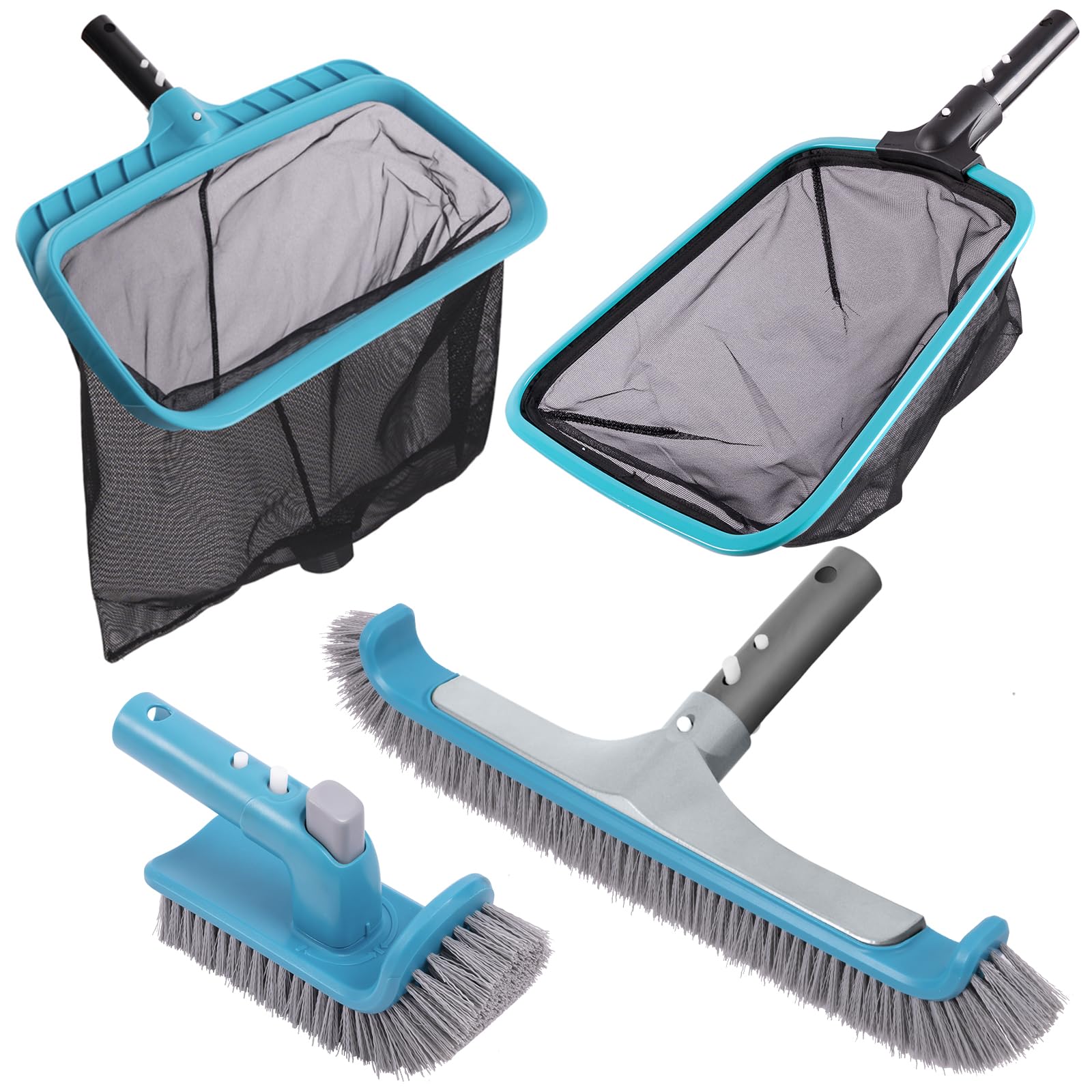 Sepetrel Deluxe pool kit with dual brush heads for thorough scrubbing.