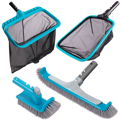 Sepetrel Deluxe pool kit with dual brush heads for thorough scrubbing.