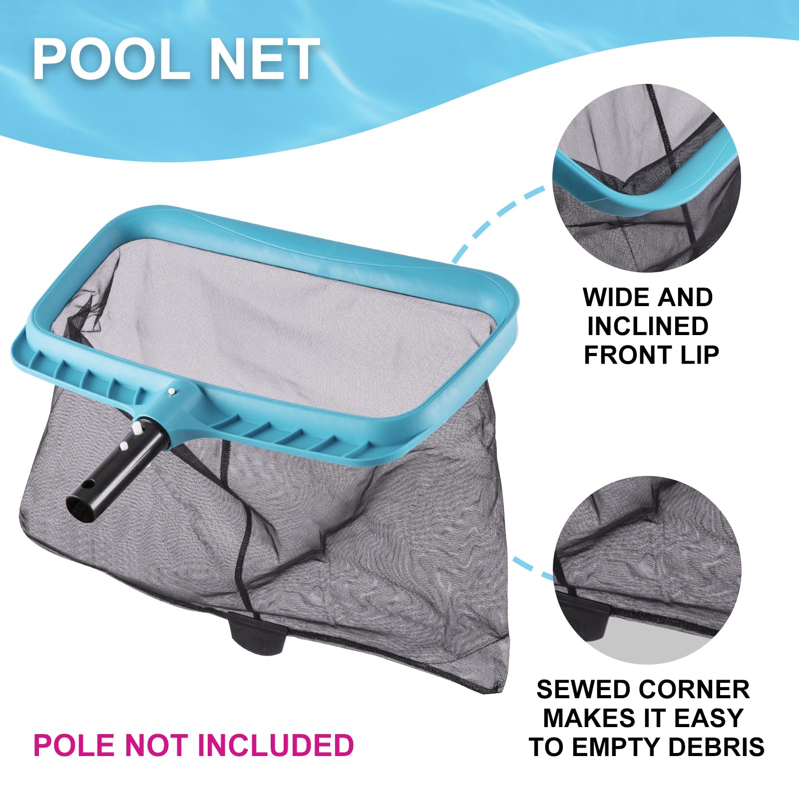 Sepetrel Deluxe kit with half-depth net captures more debris.