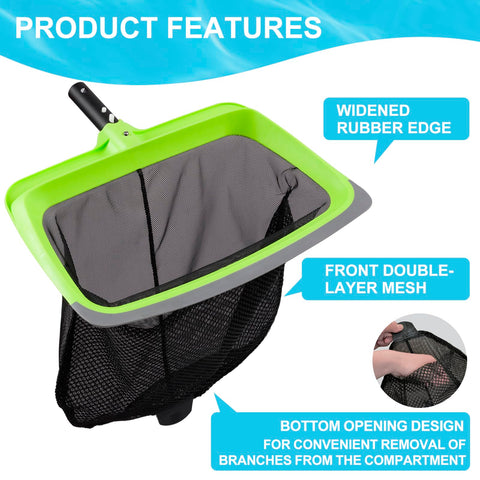 Sepetrel Deluxe soft inclined edge net design aids bottom debris pickup.