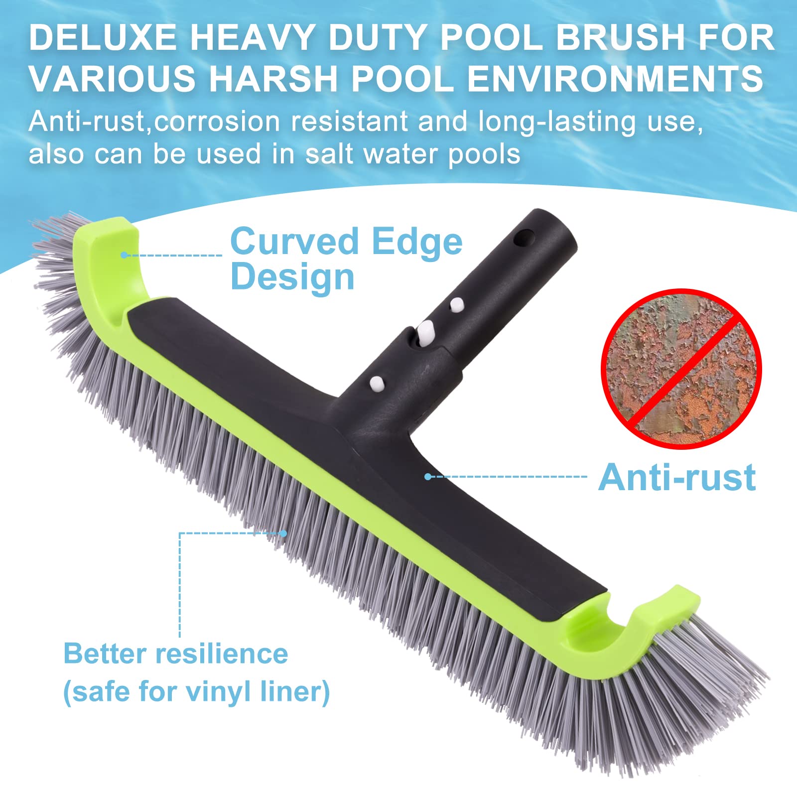 Sepetrel Deluxe widened, weighted brush plate adds durability.