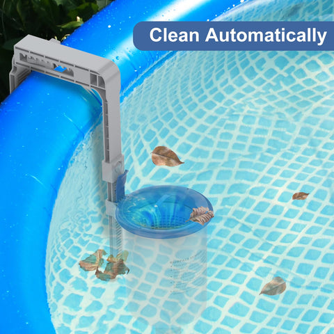 Sepetrel easy-setup skimmer mounts on pool edge for simple maintenance