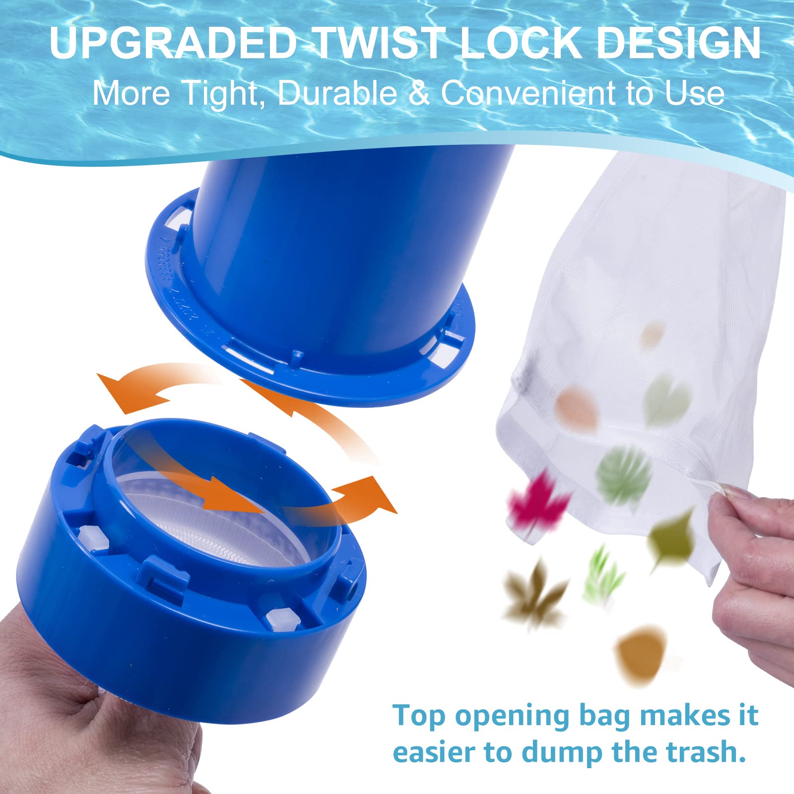 Sepetrel fine mesh bag captures small insects and debris