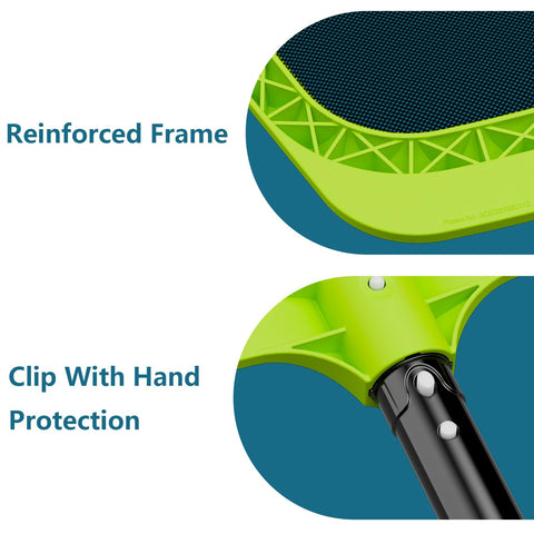 Sepetrel handle compatibility with standard 1-1/4 inch poles.