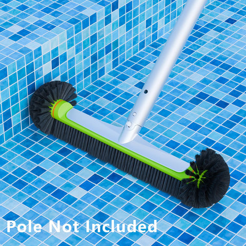Sepetrel heavy-duty pool brush delivers sturdy scrubbing power