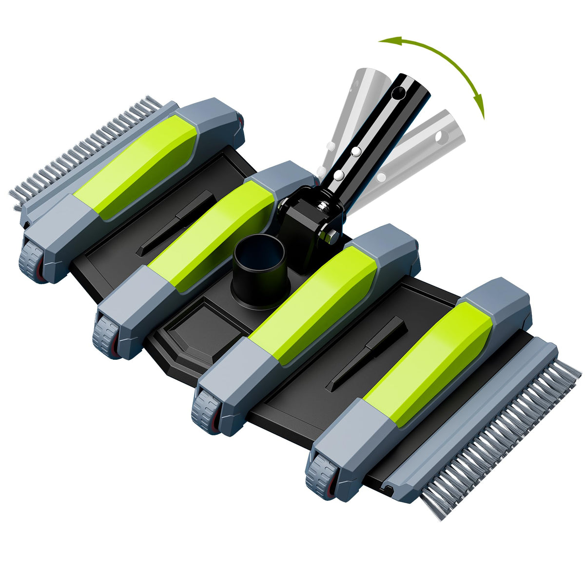 Sepetrel heavy-duty pool vacuum head with wheels cleans pool floor smoothly
