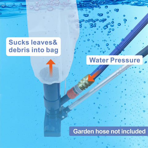 Sepetrel inflatable pool debris bag filters small and large particles