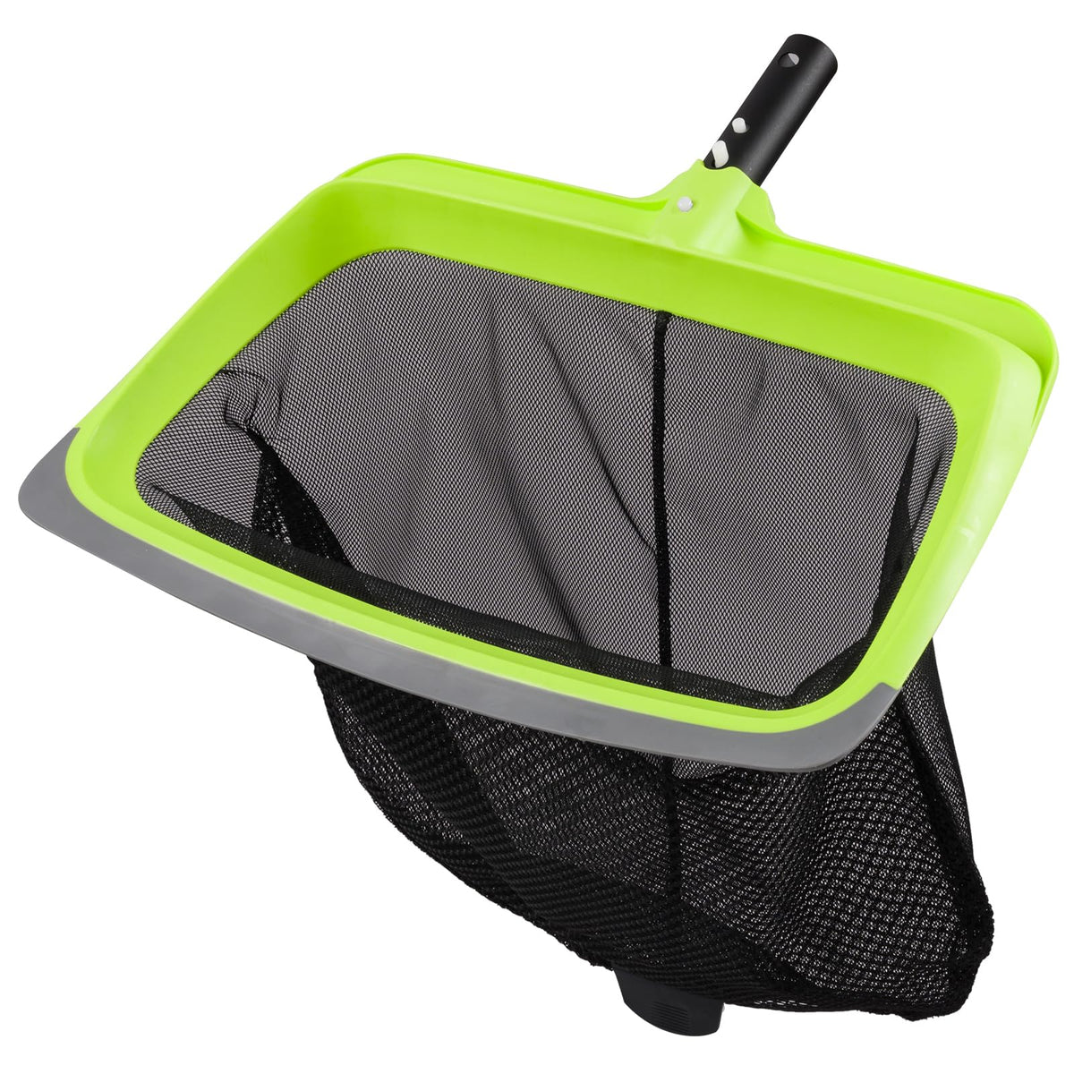 Sepetrel leaf skimmer with rubber lip edge for gentle debris removal