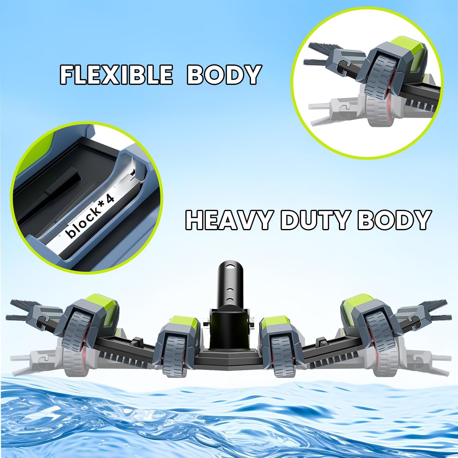 Sepetrel non-slip wheels enable easy pushing and pulling