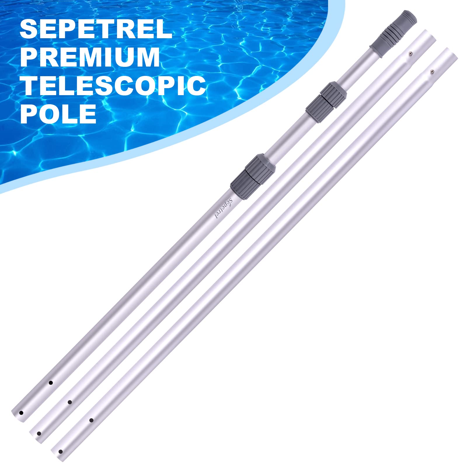 Sepetrel pool pole sleek oxidized finish adds premium look