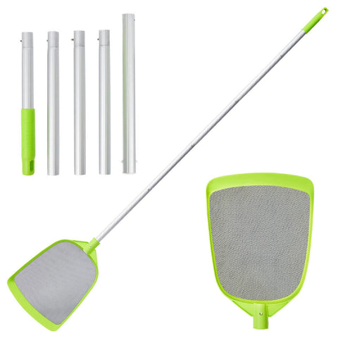 Sepetrel pool skimmer net with 72-inch pole for quick debris removal in pools