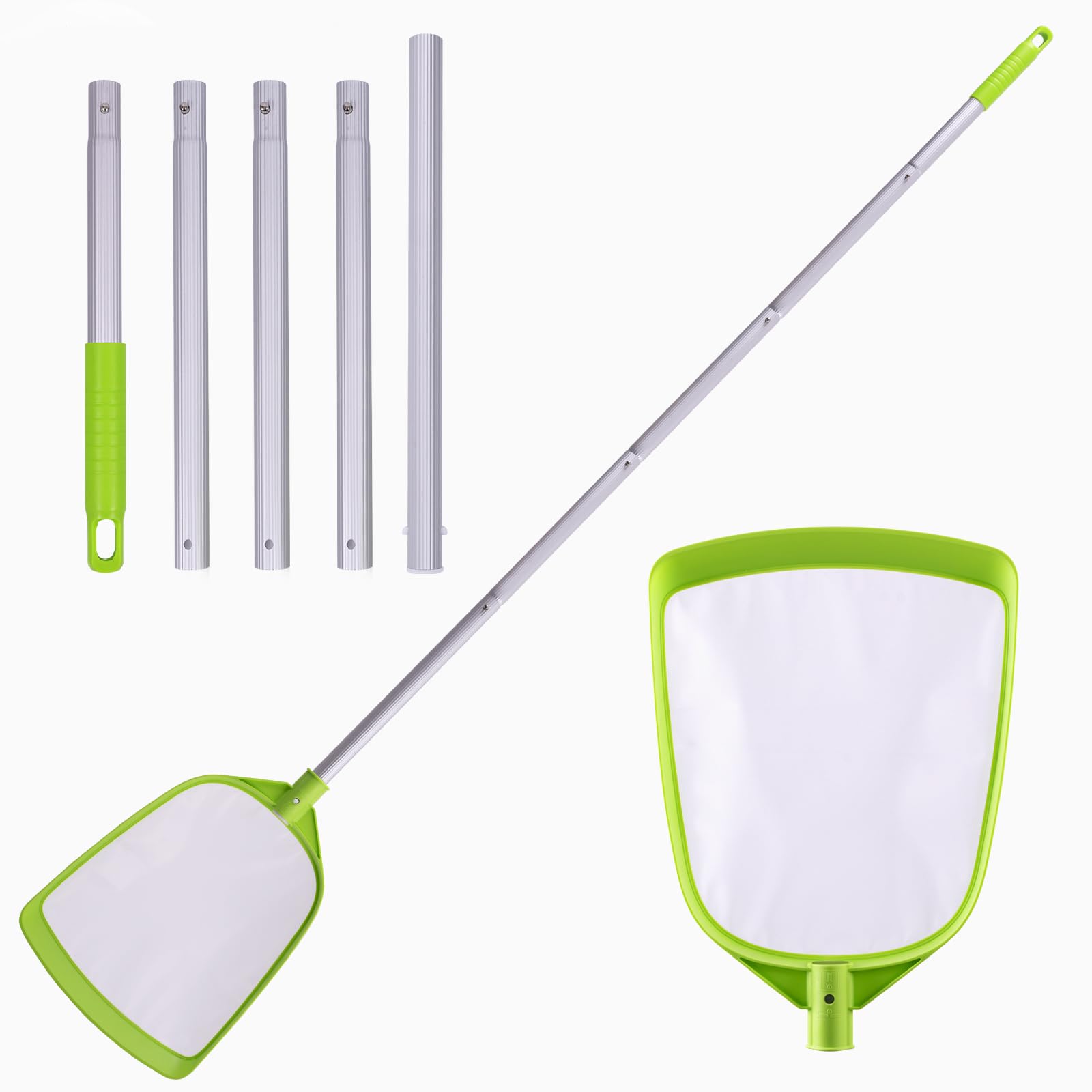 Sepetrel pool skimmer net with 72 inch reach and ultra-fine mesh for clear water