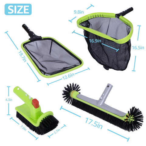 Sepetrel professional pool cleaning kit provides a versatile, pole-free cleaning solution.