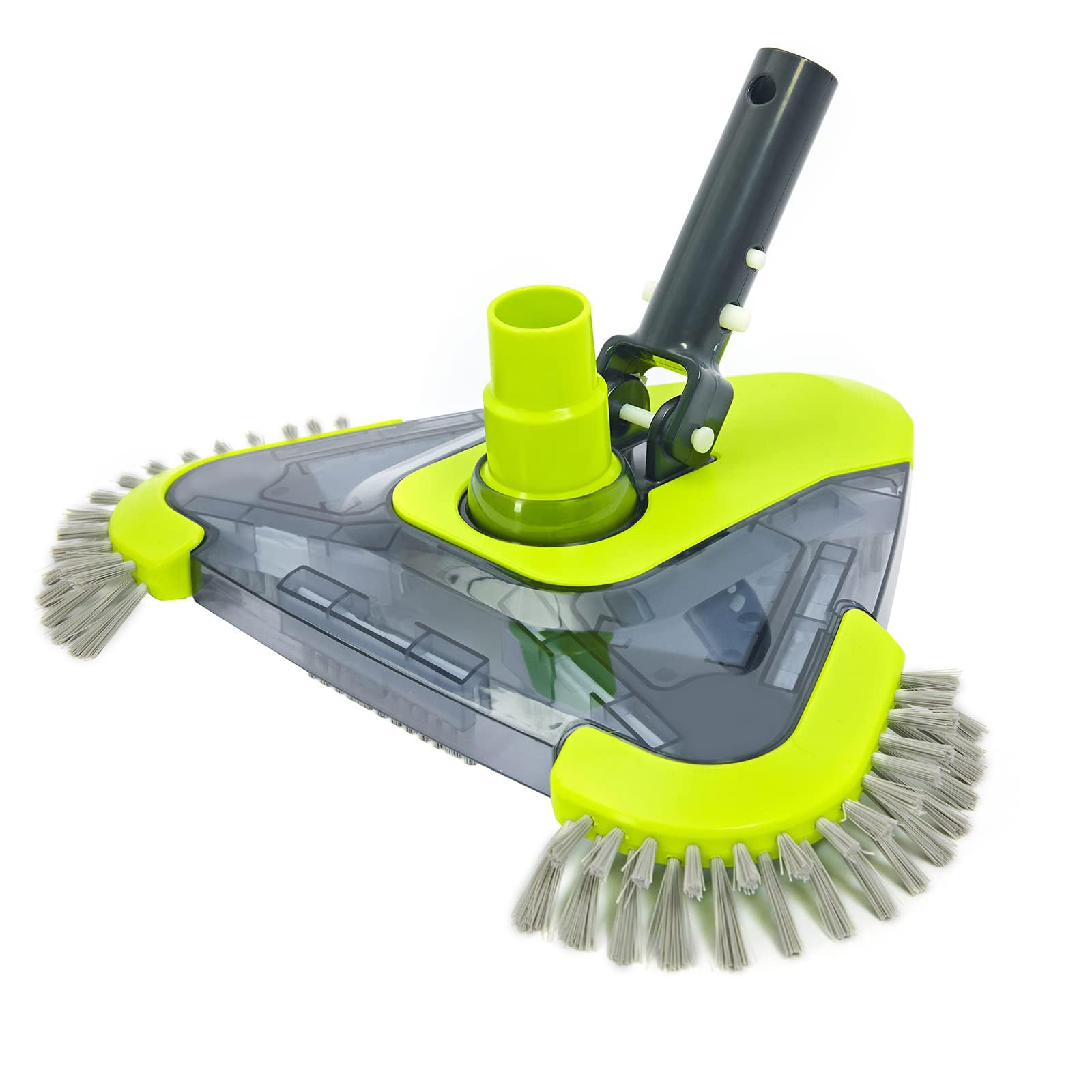 Sepetrel upgrade pool vacuum head with side brush for edge cleaning