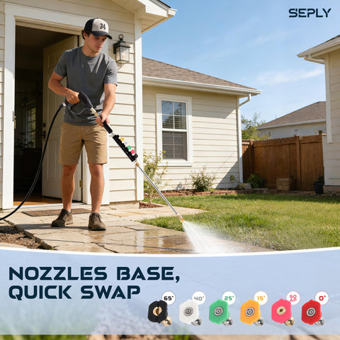 SEPLY curved wand at 120 degree angle for high angled cleaning spots