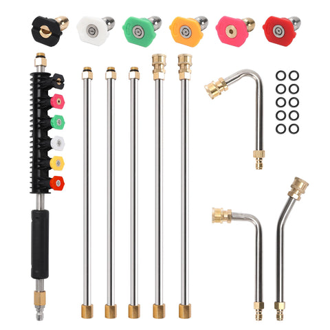 SEPLY extension wand 9 pack with six nozzle tips for versatile cleaning tasks