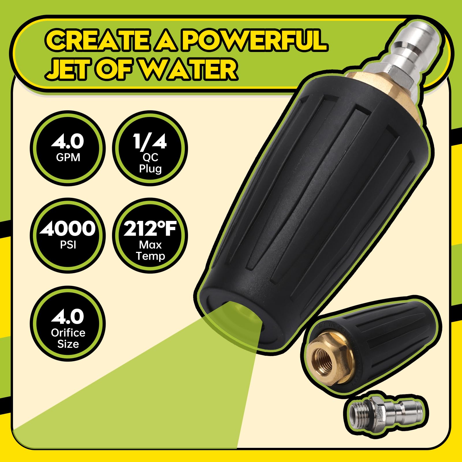 SEPLY 25° nozzle for balanced wide-area washing