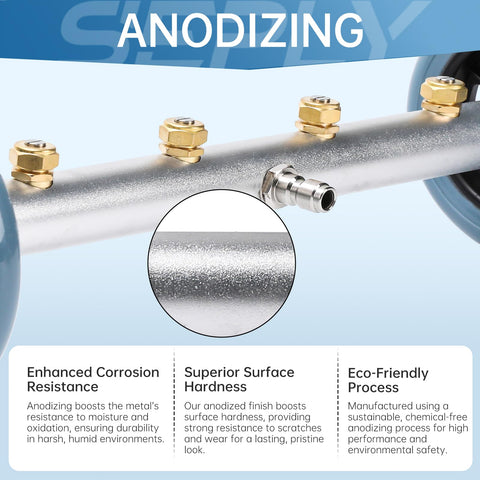 SEPLY three-piece extension wand extends reach for vehicles and driveways