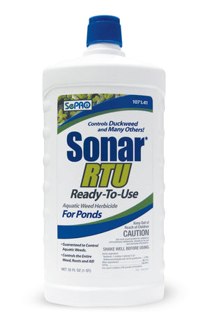 SePRO Sonar RTU bottle ready-to-use pond weed treatment.