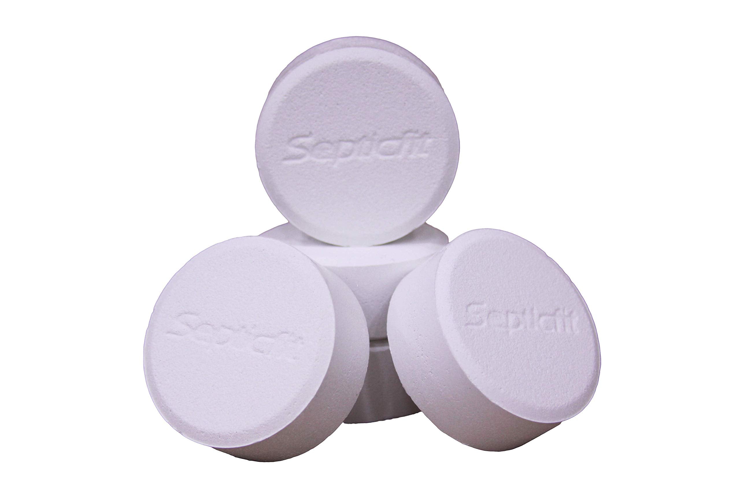 Septicfit tablets in resealable packaging for easy storage.
