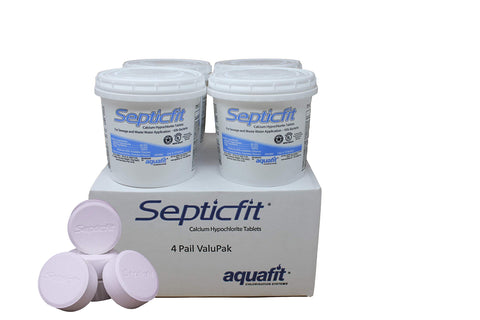 Septicfit tablets in aerobic system setup for steady sanitation.