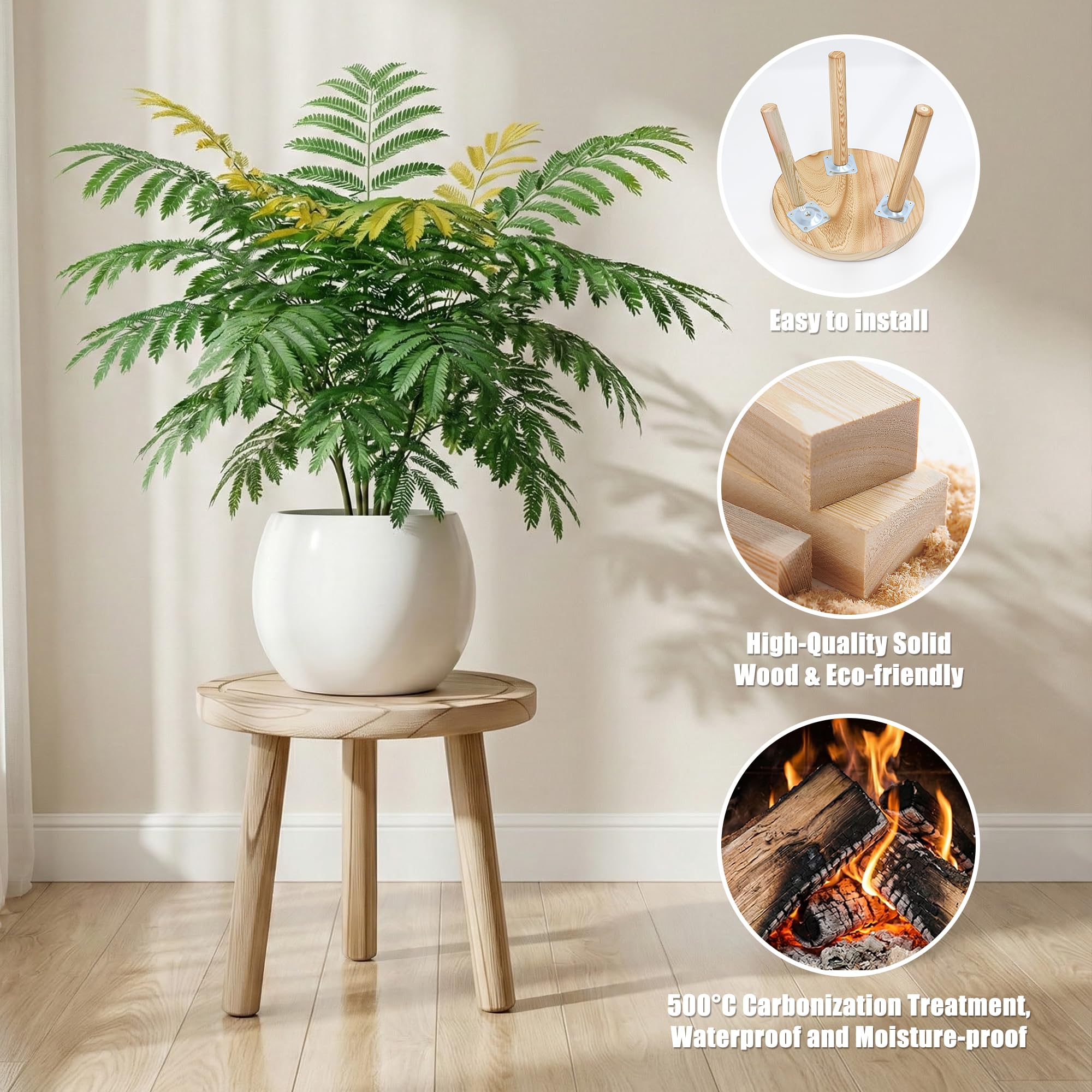 SEQUEDA short 5.9-inch plant stand perfect for succulents and small herbs.