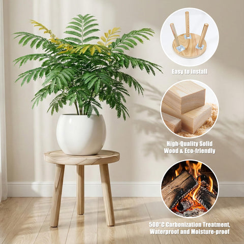 SEQUEDA short 5.9-inch plant stand perfect for succulents and small herbs.