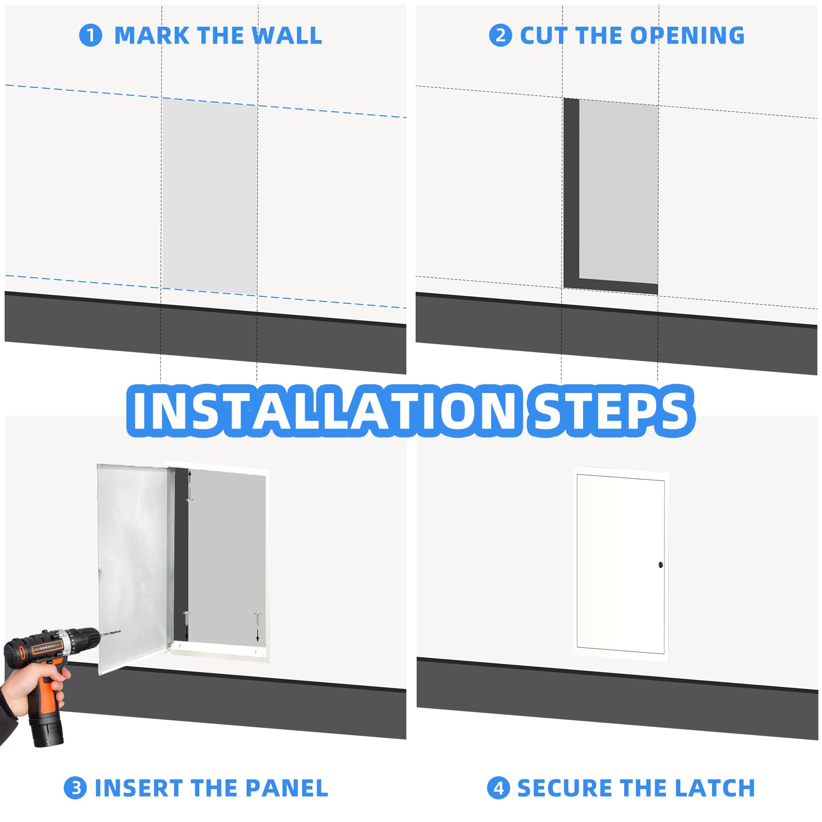 SERABETTO flush-mounted edges create a seamless look in ceilings and walls.