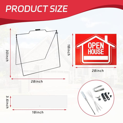 SERABETTO whiteboard 3-6x18 lets you customize open house details on-site.