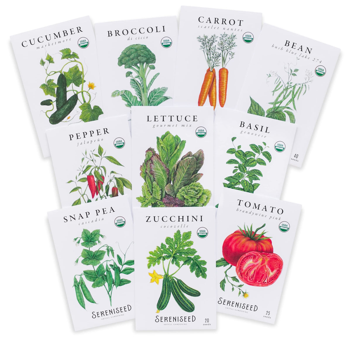 Sereniseed basil seed pack for a fragrant herb garden.