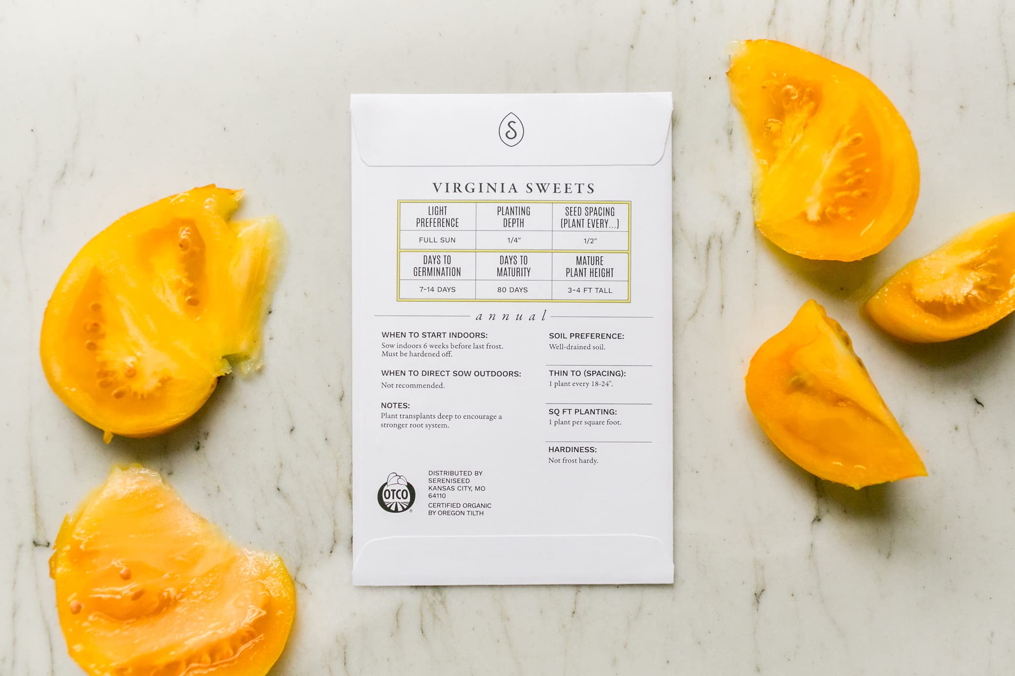 Sereniseed Green Zebra tomato seeds yielding tart-green fruit ideal for fresh slicing.