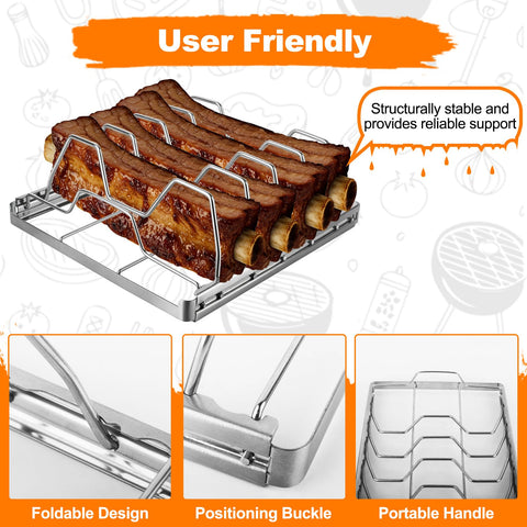 Seropy rib rack, four-racks capacity for vertical rib arrangement