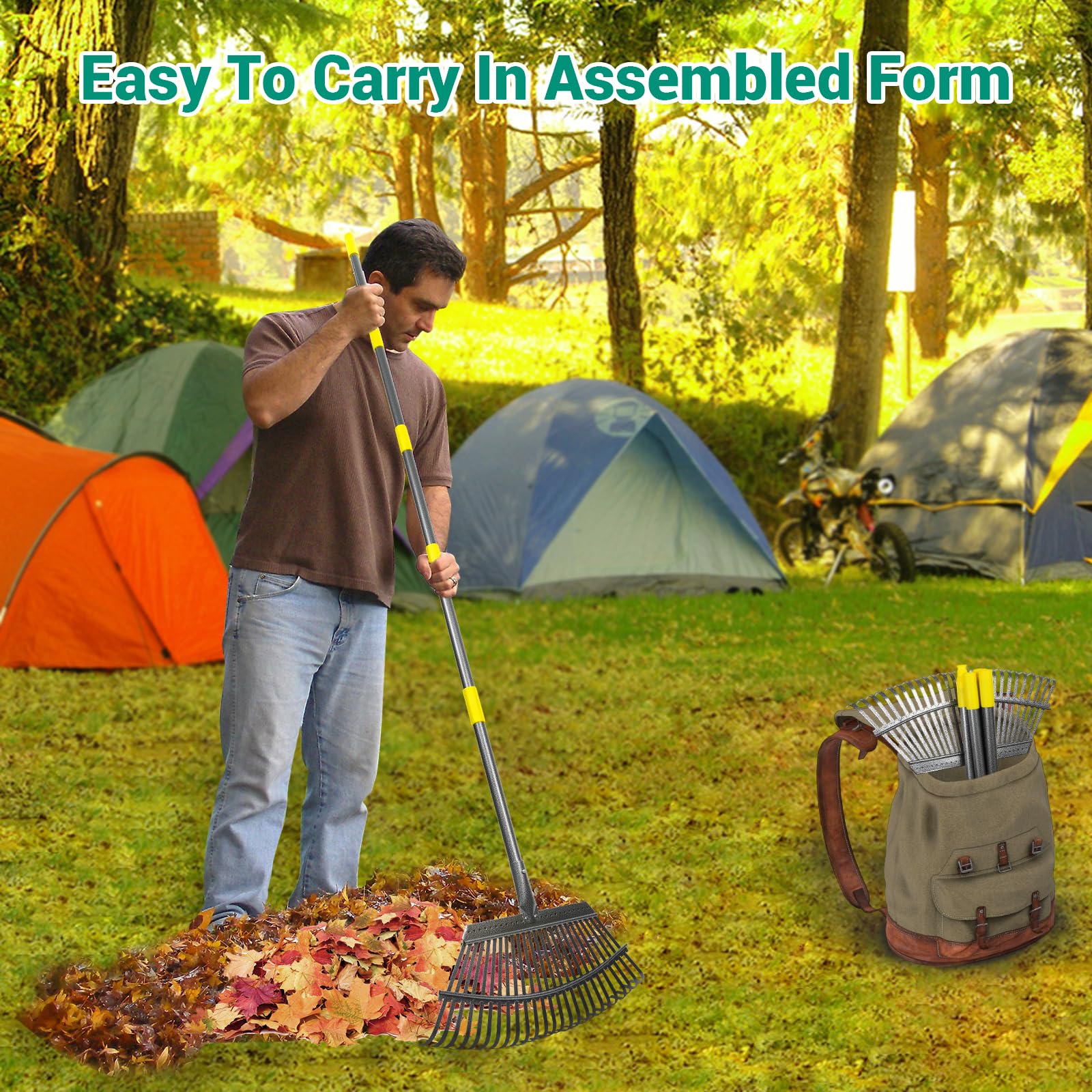 Serqd easy-assembly rake that requires no extra tools