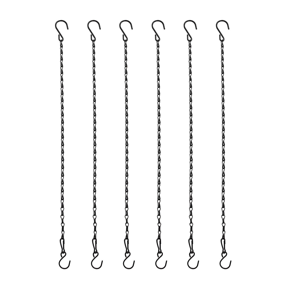 Sersberg 21-inch black hanging chain kit for versatile plant and feeder displays.