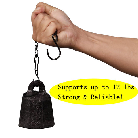 Sersberg bird feeder hanging chain 11inch black keeps feeders stable on porches.
