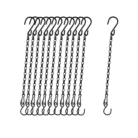 Sersberg hanging chain 11inch black for sturdy plant displays and space-saving setups.