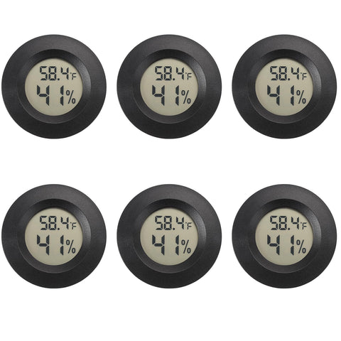 Serundo Auto mini hygrometer front view showing compact climate monitor for home or office