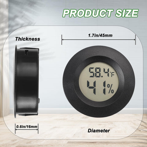 Serundo Auto mini hygrometer pack-2 provides fast readings for home and office spaces