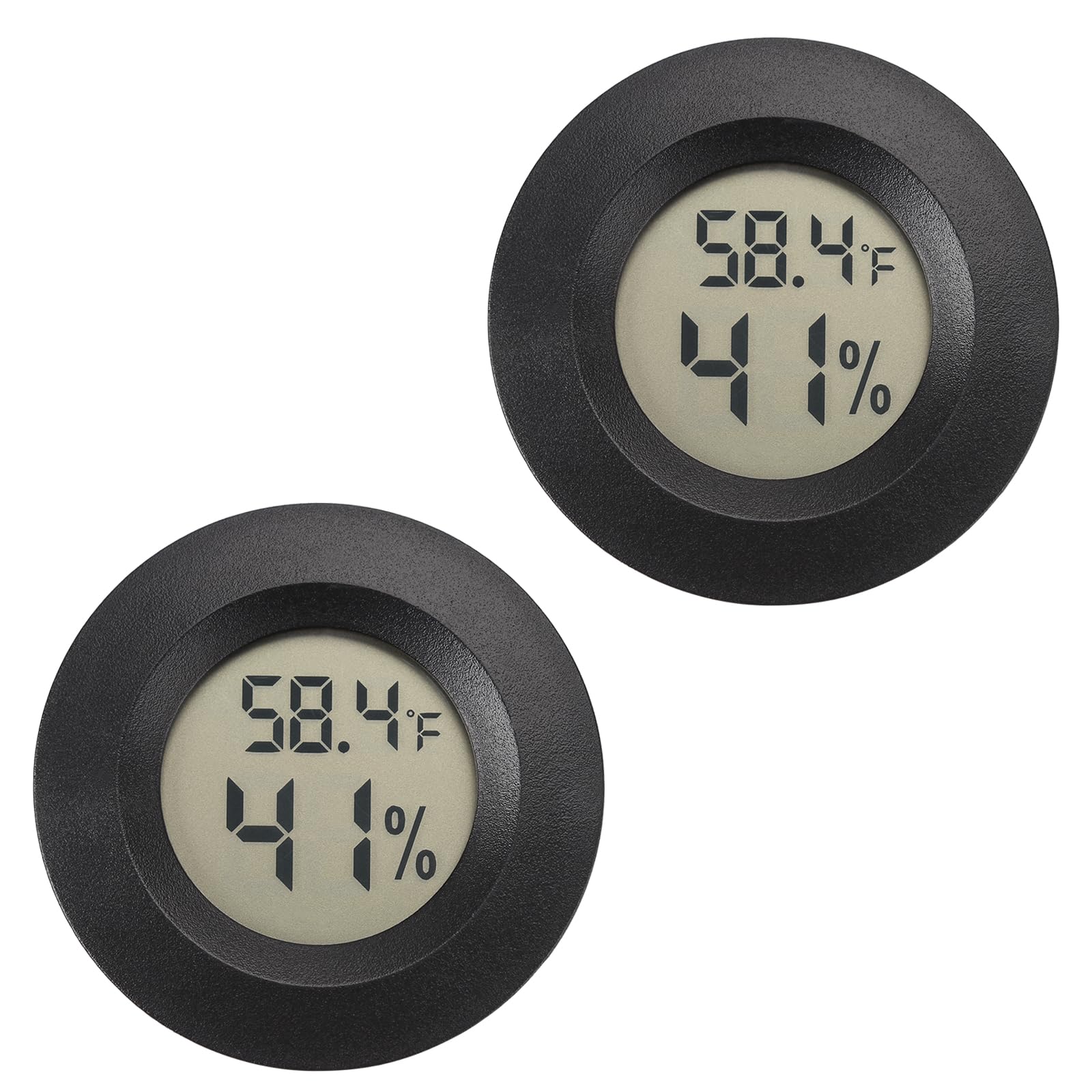 Serundo Auto mini hygrometer thermometer front display for quick temperature and humidity checks