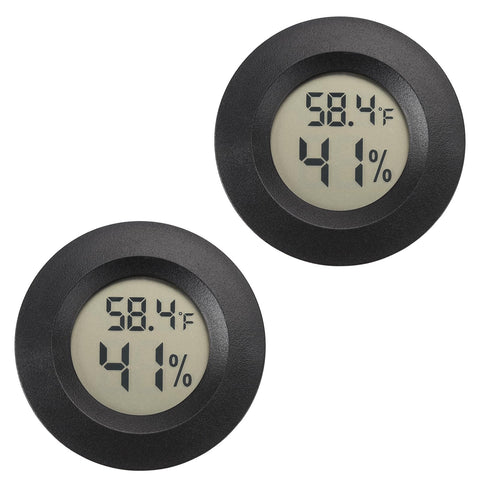 Serundo Auto mini hygrometer thermometer front display for quick temperature and humidity checks