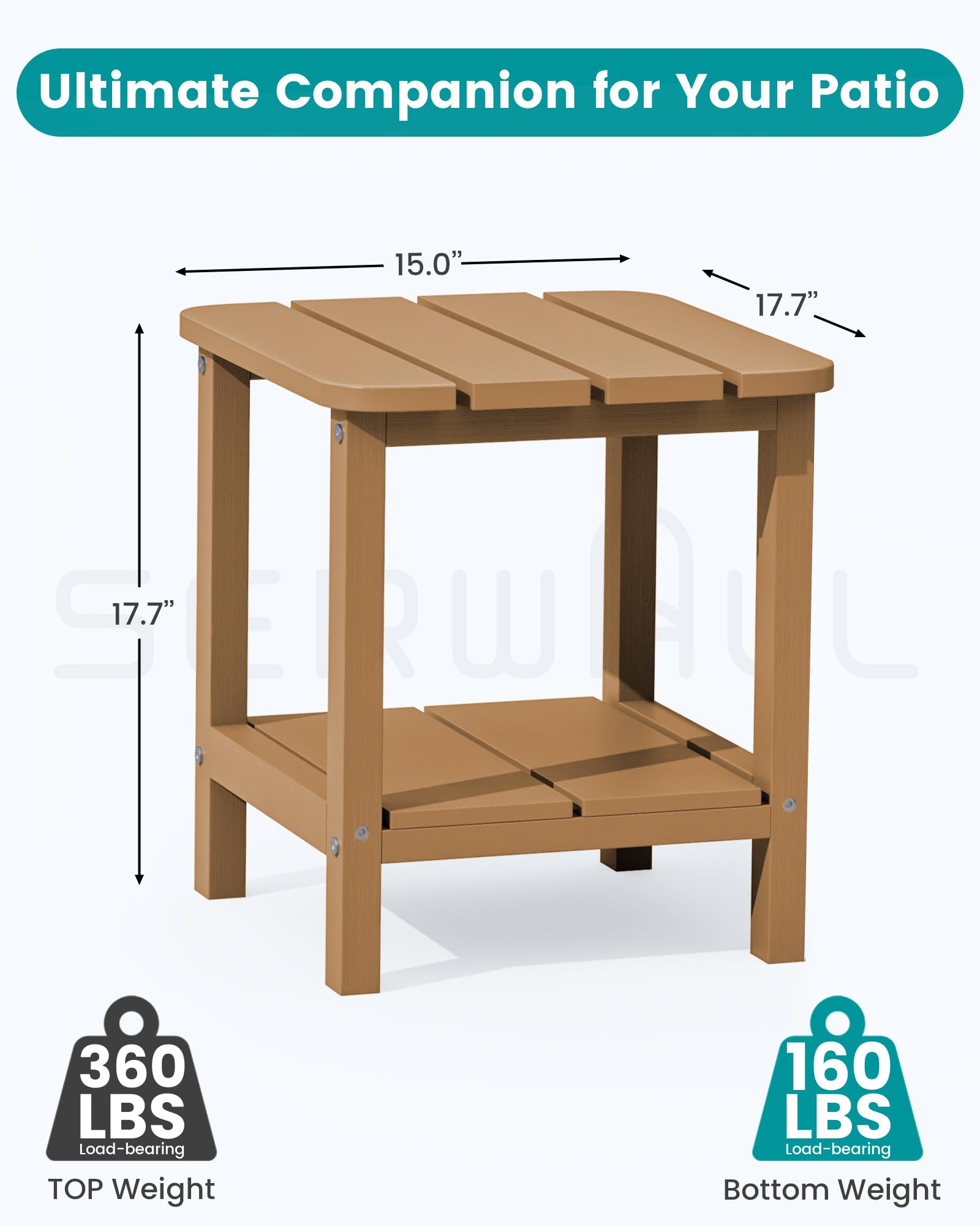 SERWALL double-deck storage shelves.
