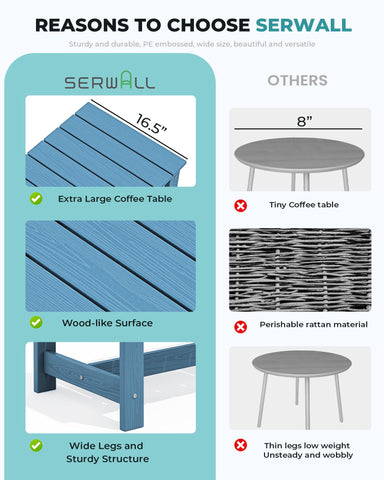 SERWALL wood-texture surface adds natural charm without real wood upkeep
