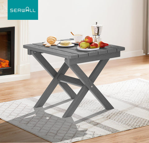 SERWALL wood-textured HDPE surface adds natural style.
