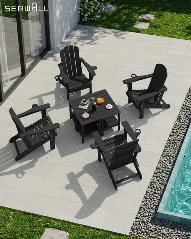 SERWALL waterproof construction suits poolside or rainy patios.