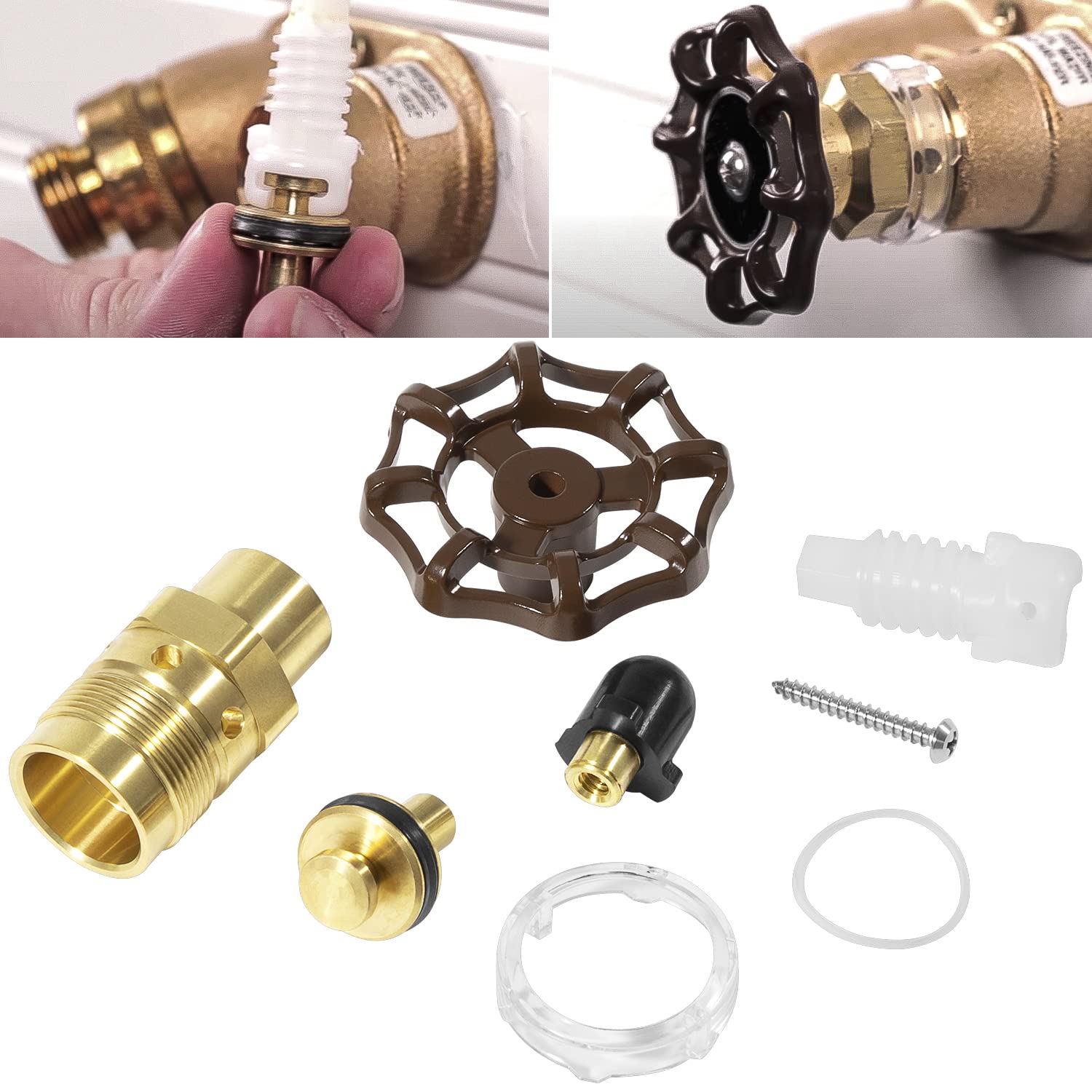 Sevencow RK-25 repair kit contents for Woodford faucets, enabling on-site fixes.