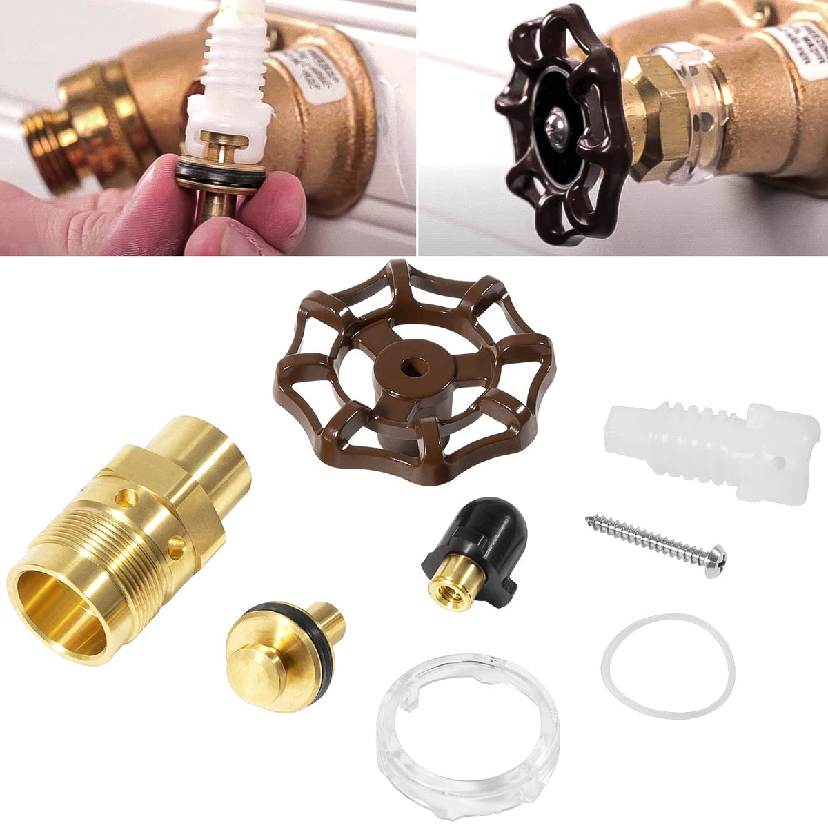 Sevencow RK-25 repair kit contents for Woodford faucets, enabling on-site fixes.