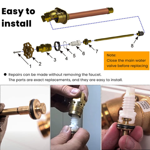 Sevencow RK-25 drain valve assembly for smooth drainage and quiet use.