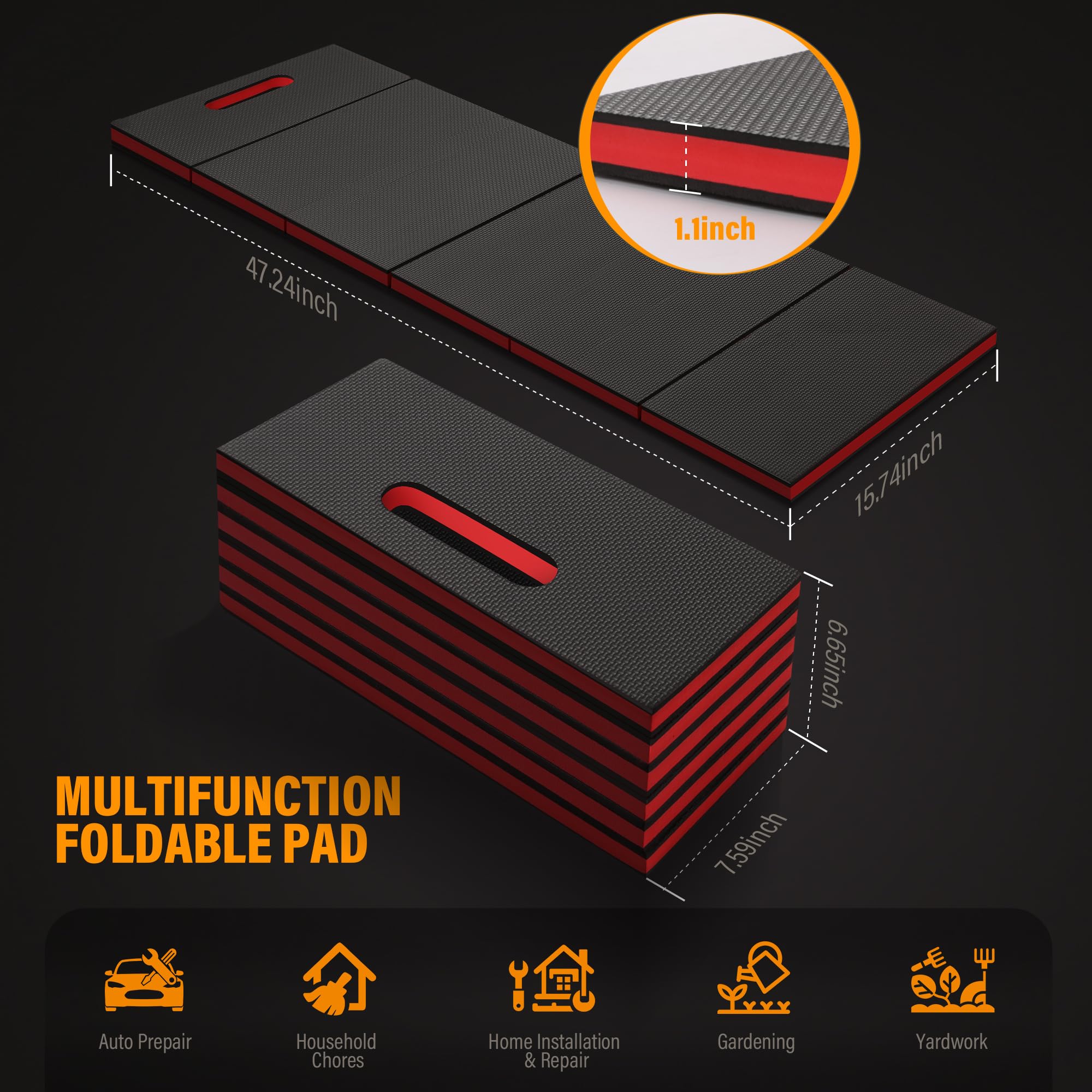 Sevenjungle mechanic mat protects tools from oil drips during repairs.