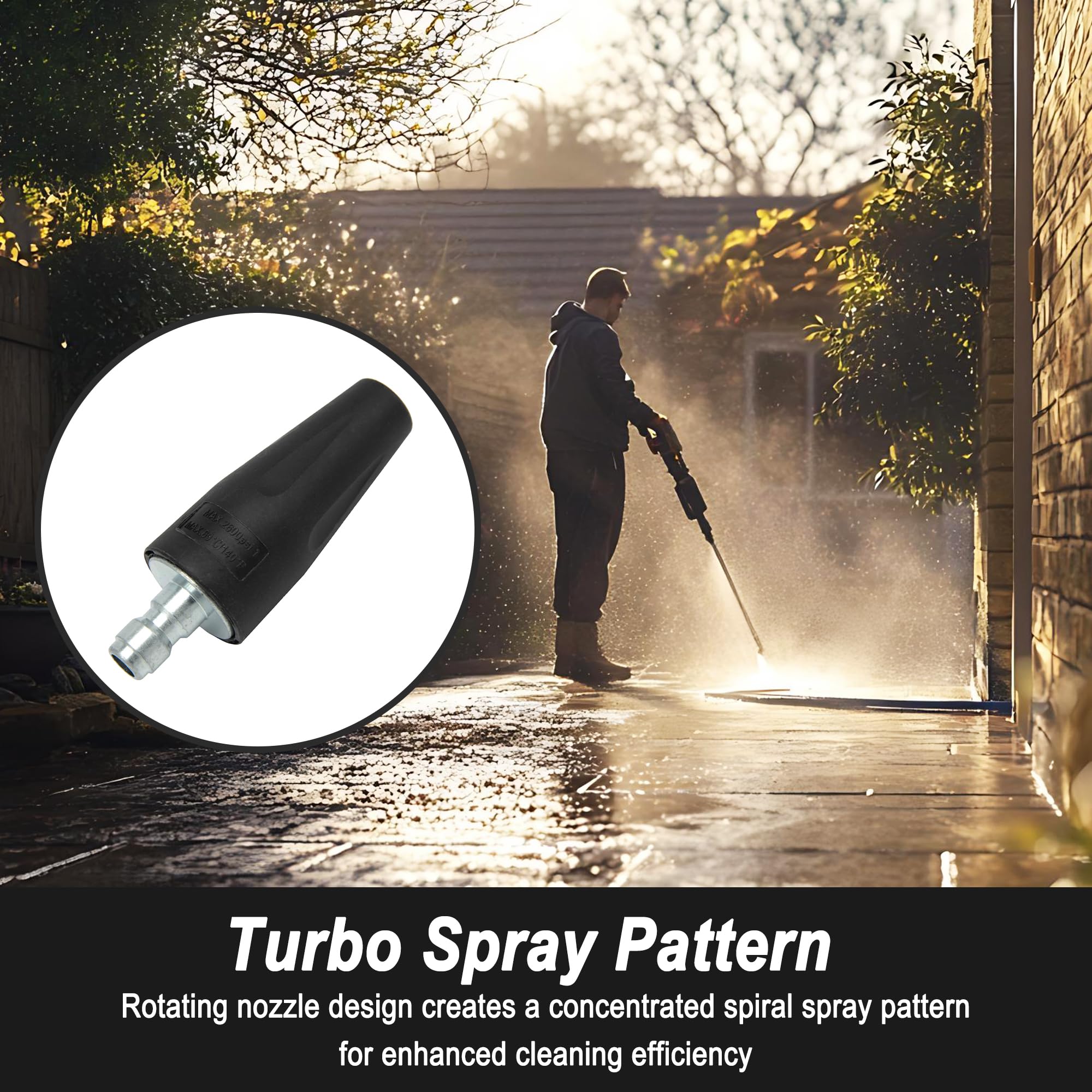 Sevensool deck and patio cleaning setup ready for quick results