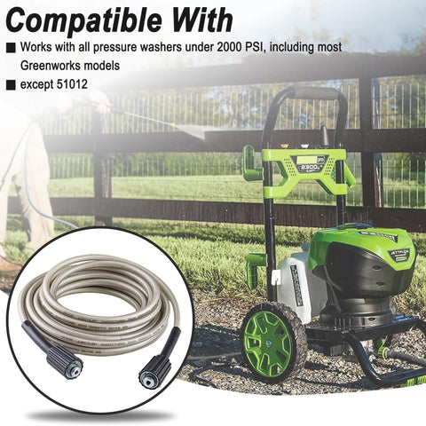 Sevensool extended-reach hose helps access under decks and along siding.